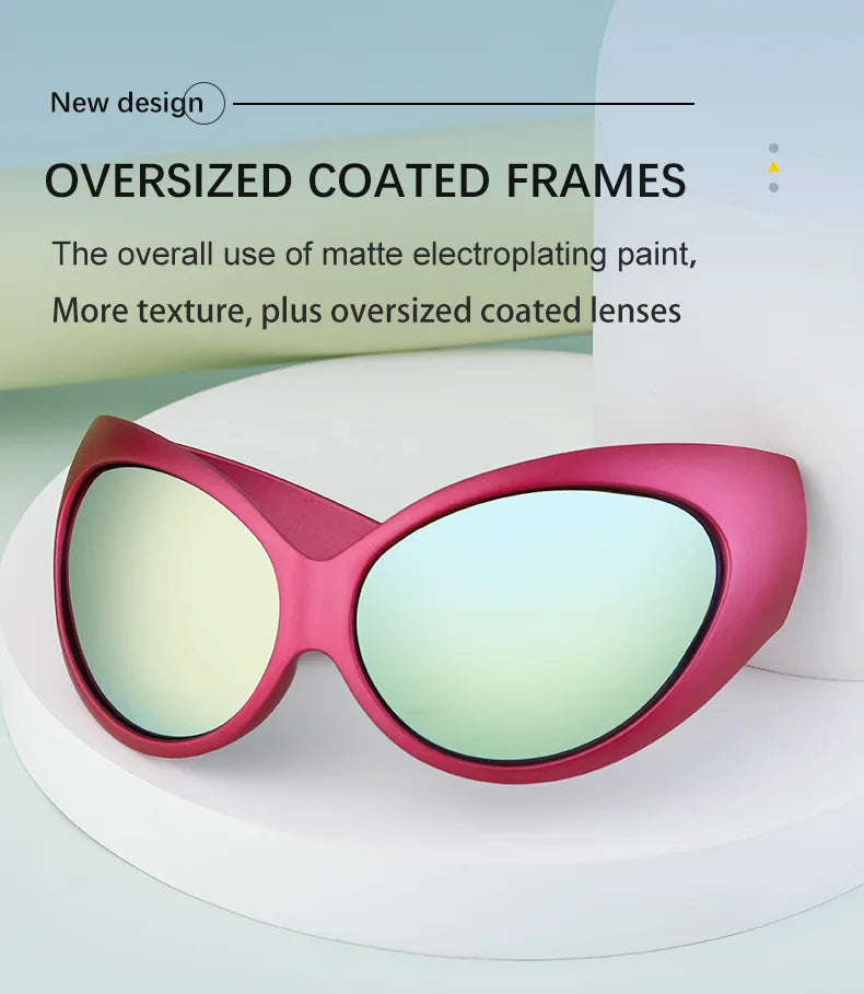 DRAVEN — Retro Futuristic Sunglasses – Steampunk Y2K Style