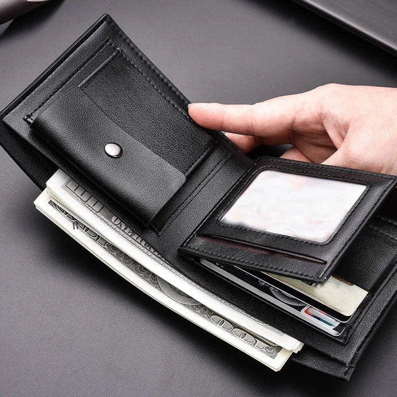 DRAVEN — Luxury Leather Wallet Men Coin Pocket Card Holder