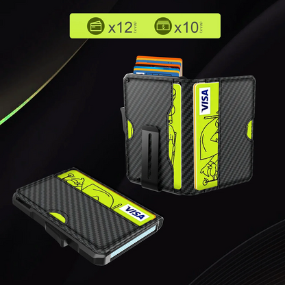 Slim Leather Wallet Men RFID Bifold Money Clip – Elegant Men's Accessory | Accessorio Uomo Elegante