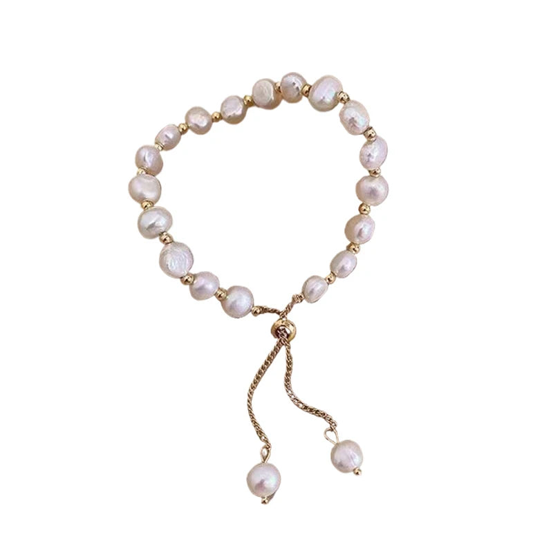 DRAVEN — Baroque Pearl Beaded Bracelet