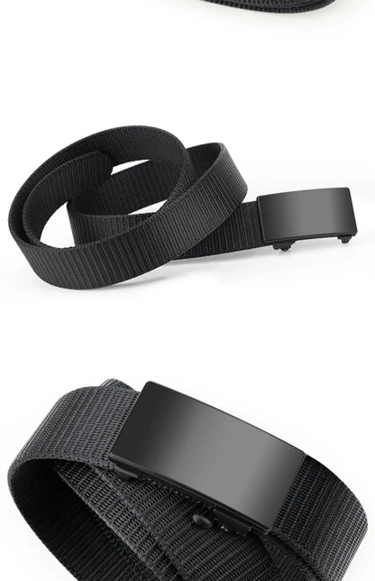 Quick Release Automatic Buckle Belt Men Outdoor Design – Elegant Men's Accessory | Accessorio Uomo Elegante