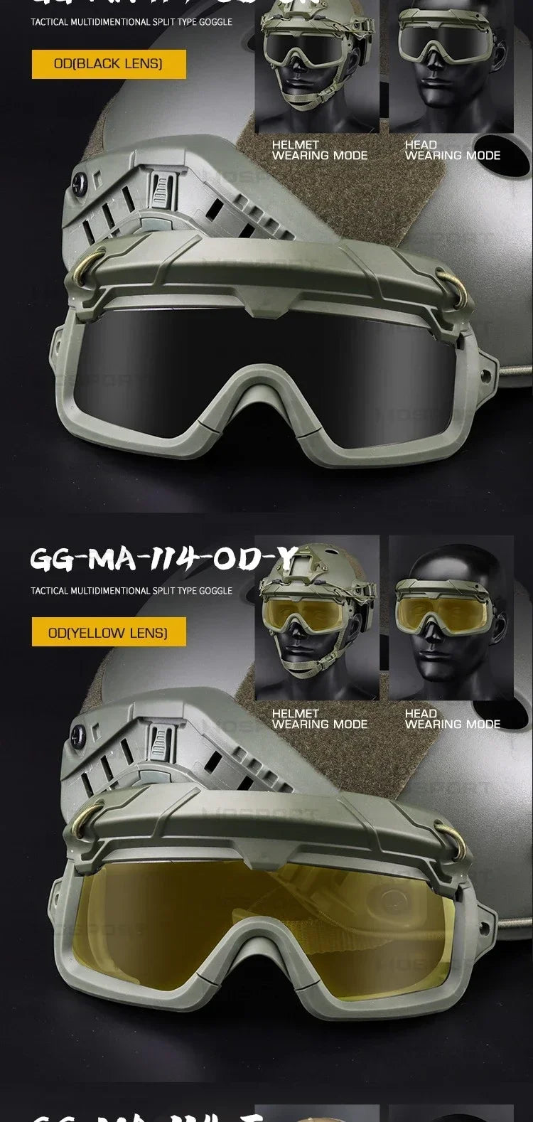 DRAVEN — Sport Tactical Sunglasses – Dual Mode Protection