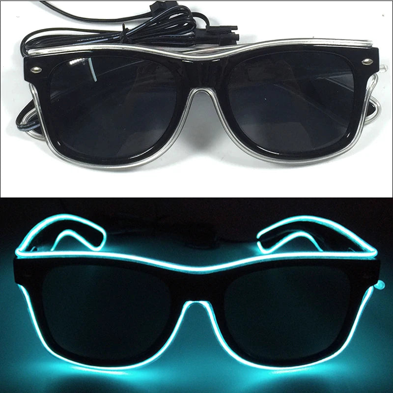 DRAVEN — Neon Glow Party Sunglasses – LED Light-Up Style