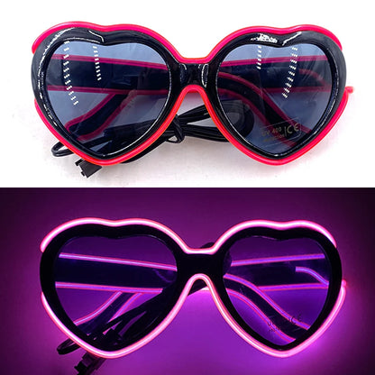 Neon Glow Party Sunglasses – LED Light-Up Style