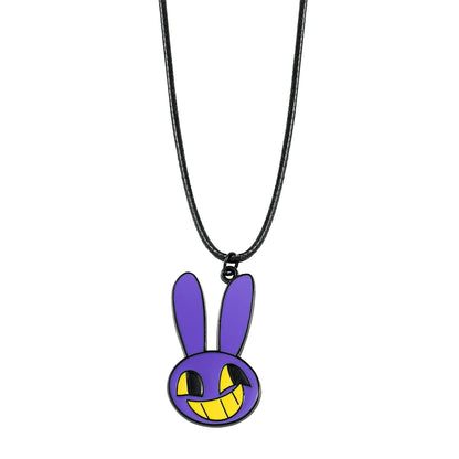 Digital Circus Pendant Necklace – Cartoon Clown Jewelry for Kids and Fans