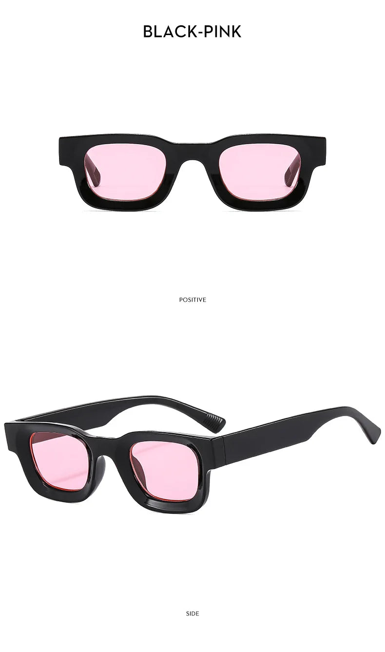 DRAVEN — Retro Rectangle Sunglasses –  Y2K Designer UV400 Eyewear