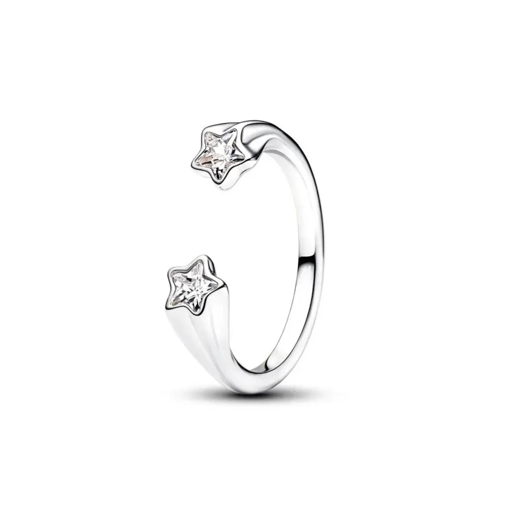 DRAVEN — Silver Heart & Pearl Rose Ring