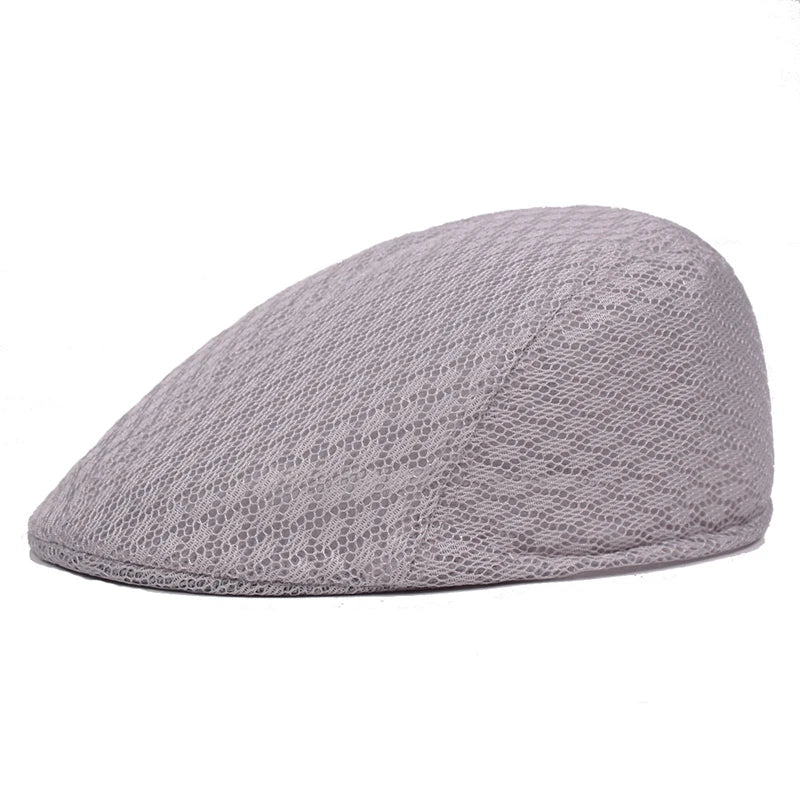 DRAVEN — 2025 Summer Mesh Beret Hat – Unisex Breathable Newsboy Style Cap