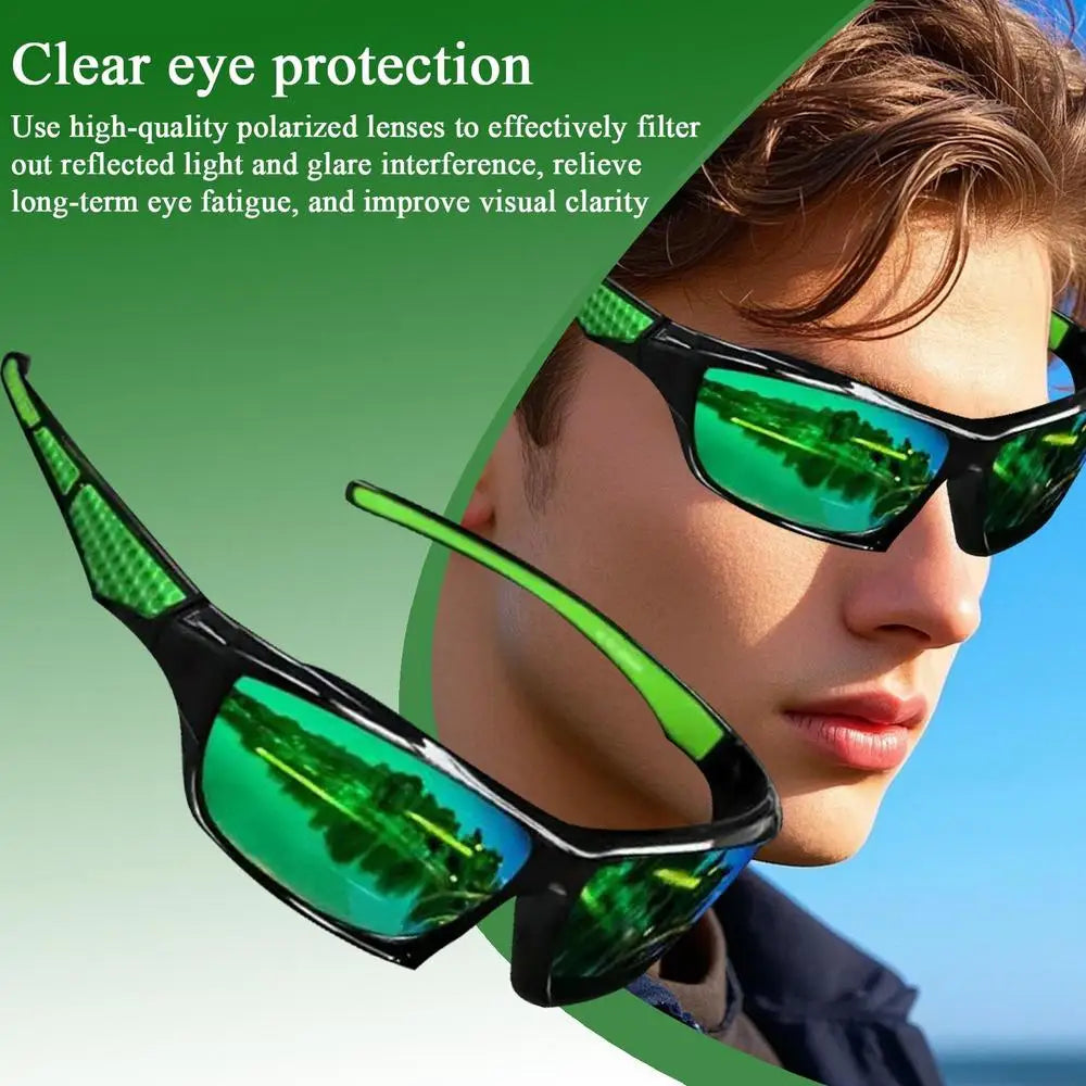 Polarized Fishing Sunglasses – Lightweight Sport Design – Elegant Men's Accessory | Accessorio Uomo Elegante
