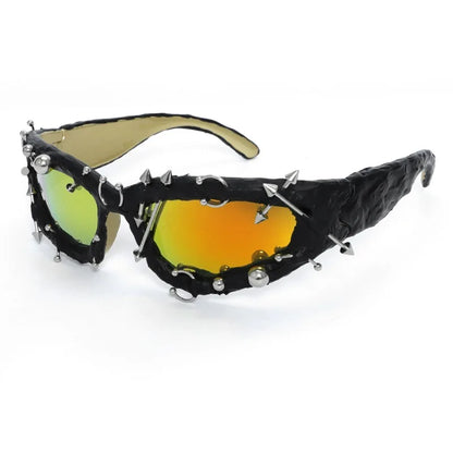 Twisted Frame Sunglasses – Handmade Y2K Retro Shades