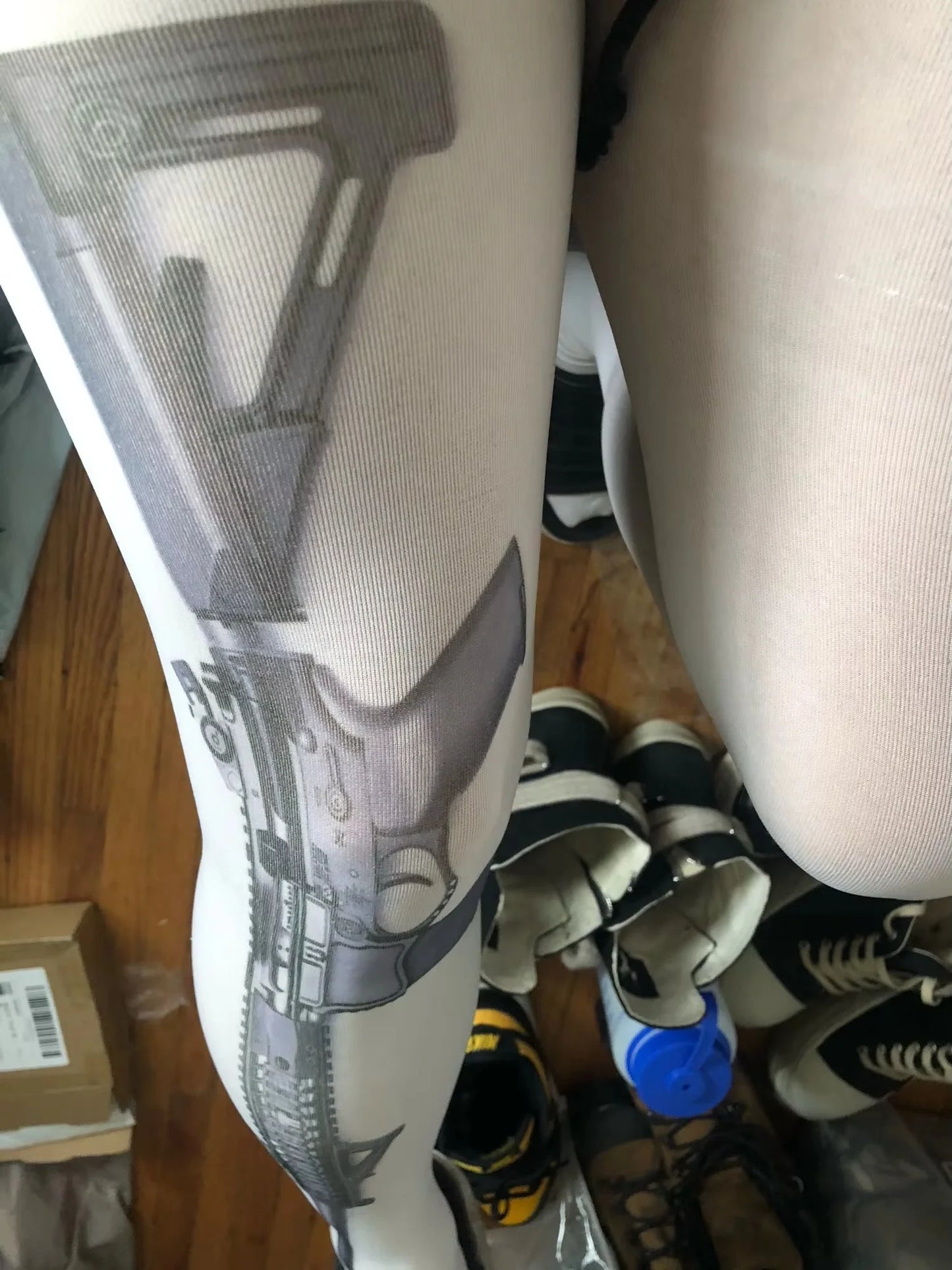 DRAVEN — Y2K Harajuku Long Socks – Punk Letter Print Street Style
