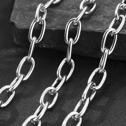 Stainless Steel Minimalist Necklace – Adjustable Fine Chain Jewelry for Women