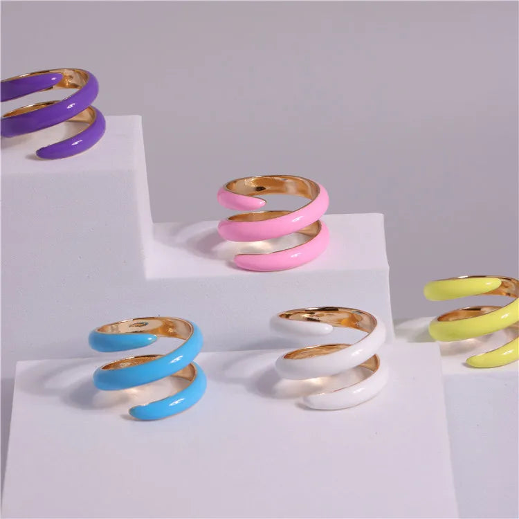 Oil Drip Adjustable Winding Ring – Elegant Men's Accessory | Accessorio Uomo Elegante