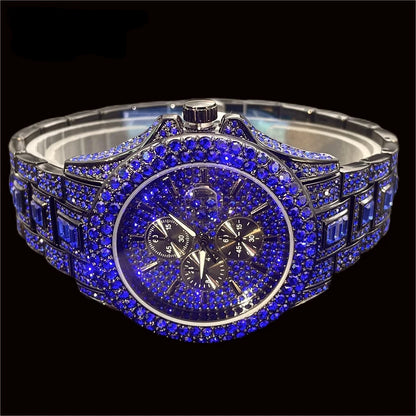 Crimson Ice – Men’s Red Steel Luxury Watch 2025 Edition – Elegant Men's Accessory | Accessorio Uomo Elegante