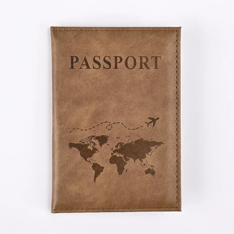 DRAVEN — PU Leather Passport Holder Travel Wallet Unisex Design