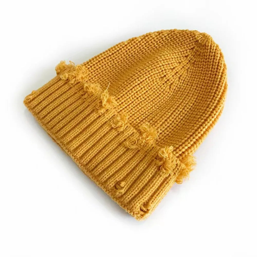 DRAVEN — Broken Brim Knit Beanie – Unisex  Winter Style