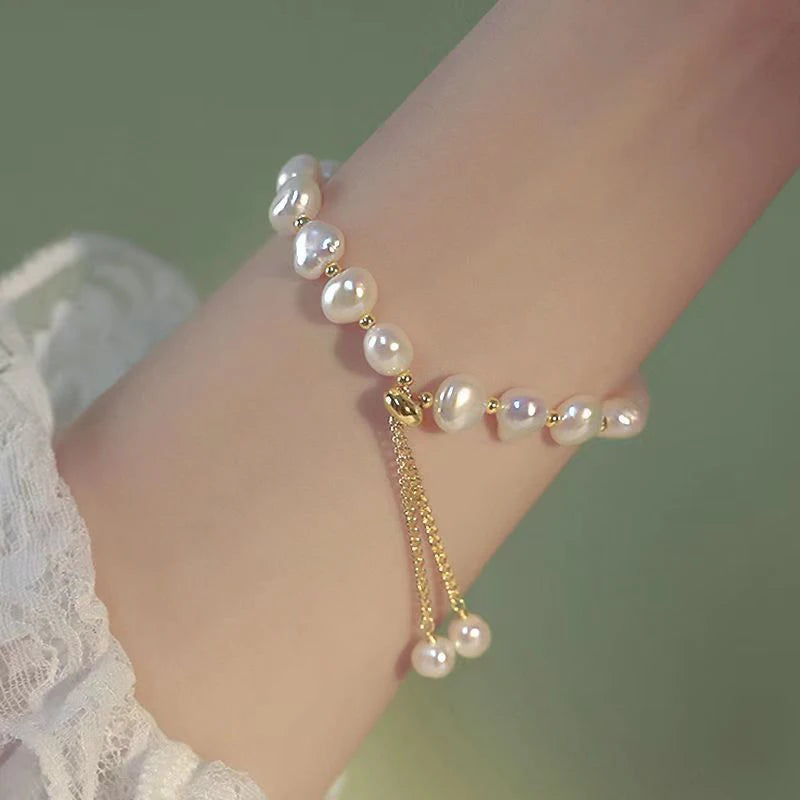 DRAVEN — Baroque Pearl Beaded Bracelet
