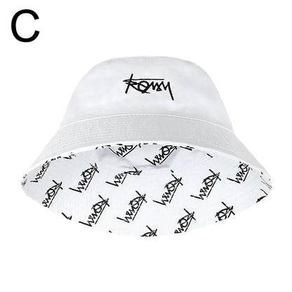 Letter Embroidered Bucket Hat – Unisex Casual Street Style