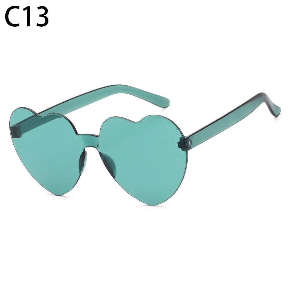 DRAVEN — Red Heart Sunglasses – Retro Designer Cat Eye UV400 Eyewear