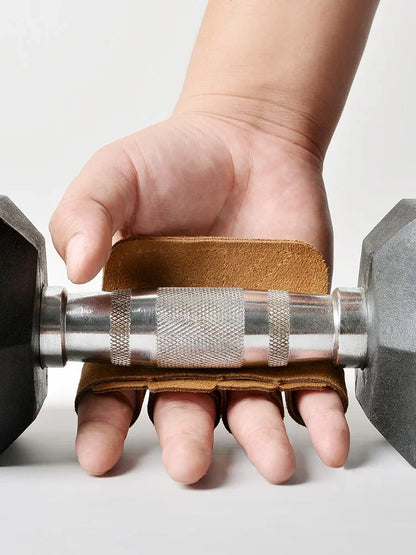 Leather Weightlifting Gloves – Unisex Gym Grip Style