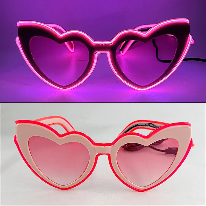 DRAVEN — Neon Glow Party Sunglasses – LED Light-Up Style