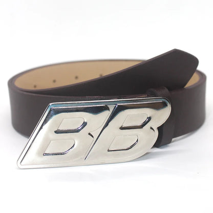 Y2K PU Leather Belt Men 2023 Designer B Buckle – Elegant Men's Accessory | Accessorio Uomo Elegante