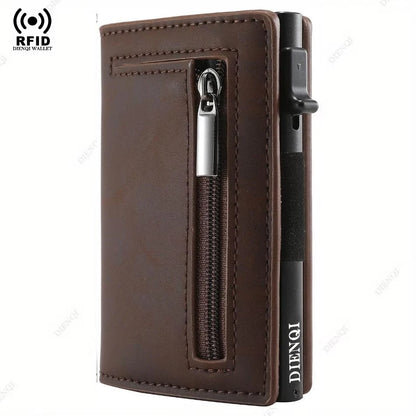 Aluminum RFID Card Holder Slim Metal Wallet Men – Elegant Men's Accessory | Accessorio Uomo Elegante