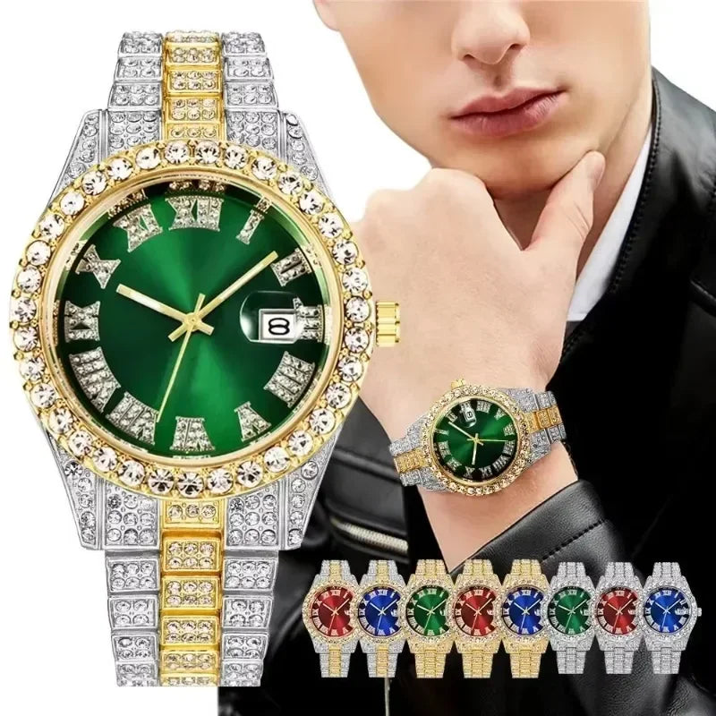 DRAVEN — Spectrum Ice – Men’s Multicolor Crystal Watch in Luxury Finish