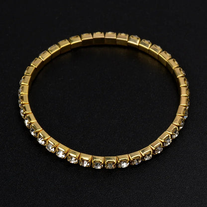 Crystal Elastic Bangle Set – Elegant Men's Accessory | Accessorio Uomo Elegante