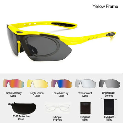 Cycling Sport Sunglasses – Road & Mountain Design – Elegant Men's Accessory | Accessorio Uomo Elegante