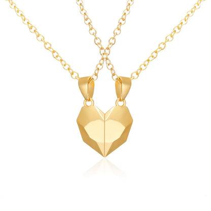 Magnetic Wishing Stone Couple Necklace – Black and White Pendant Jewelry for Men and Women