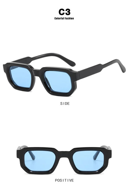 Vintage Rectangle Sunglasses – Retro Luxury Design – Elegant Men's Accessory | Accessorio Uomo Elegante