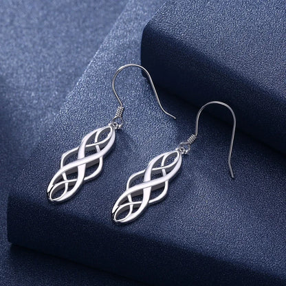 Elegant Sterling Silver Hook Earrings