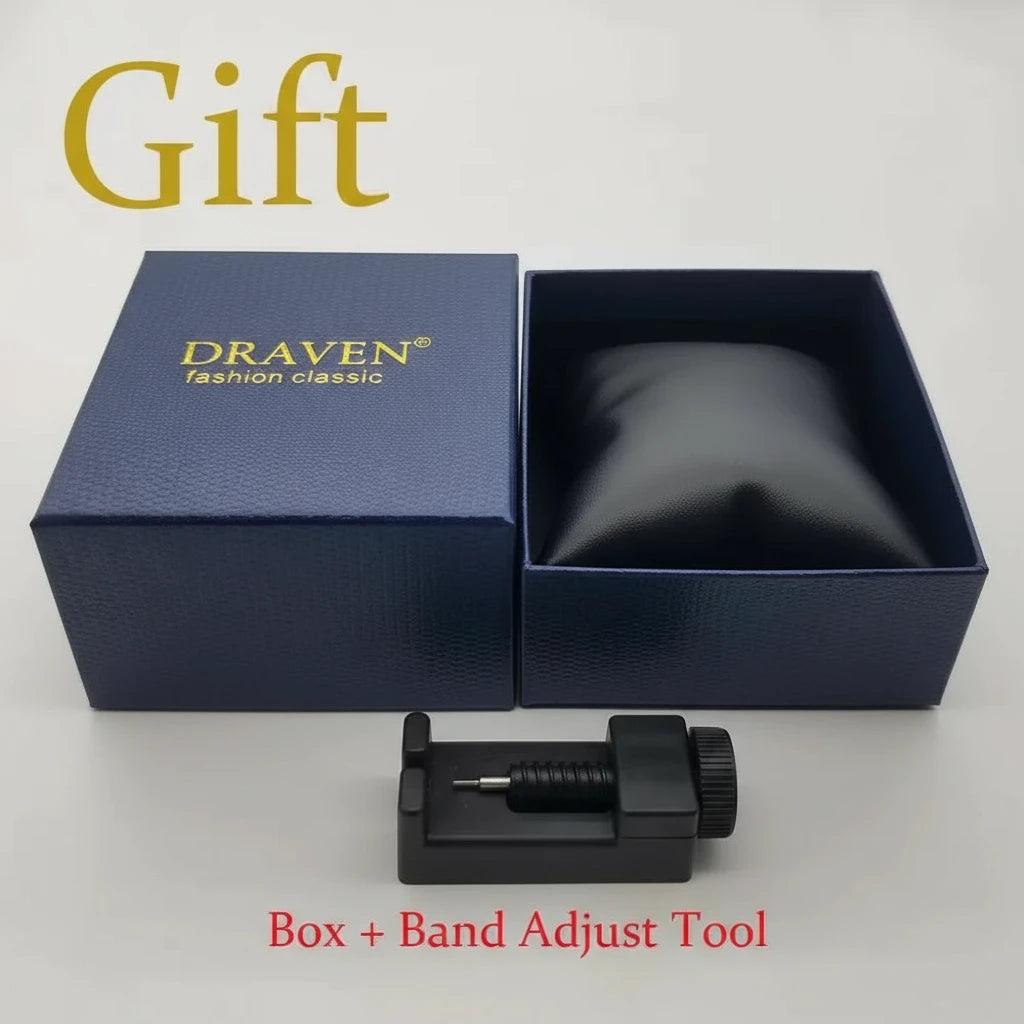 DRAVEN — Ice Rebellion — Full Stone-Set Men’s Steel Watch