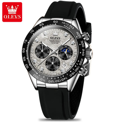 The Olevs Chronograph – Men’s Sport Luxury Watch with Date & Luminous Dial – Elegant Men's Accessory | Accessorio Uomo Elegante