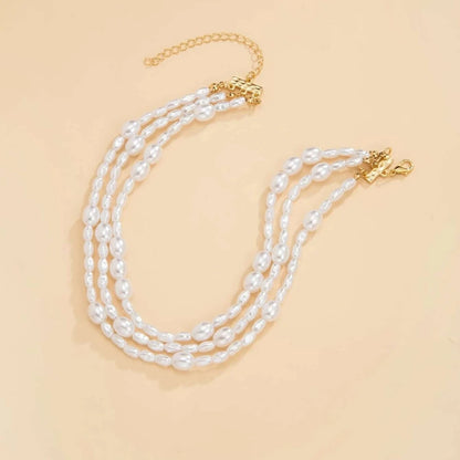 Baroque Imitation Pearl Choker – Elegant Beaded Necklace for Women 2024