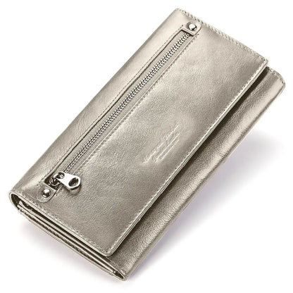 Luxury Leather Wallet Women RFID Phone Handbag Coin Purse – Elegant Men's Accessory | Accessorio Uomo Elegante