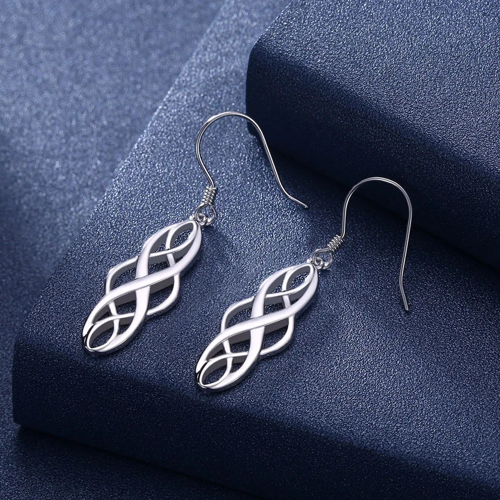 DRAVEN — Elegant Sterling Silver Hook Earrings