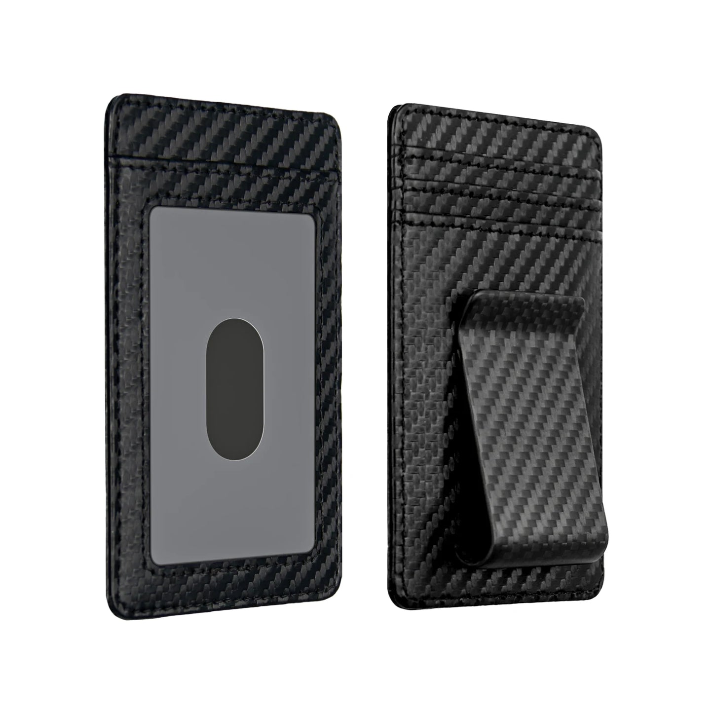 DRAVEN — Carbon Fiber Slim Wallet Men 2 in 1 Money Clip Design