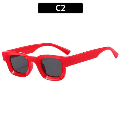 Retro Rectangle Sunglasses –  Y2K Designer UV400 Eyewear