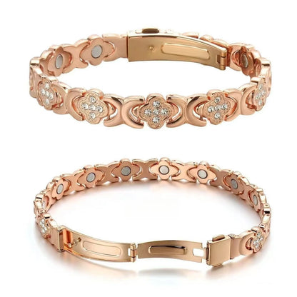 Four-Leaf Clover Diamond Bracelet – Elegant Men's Accessory | Accessorio Uomo Elegante