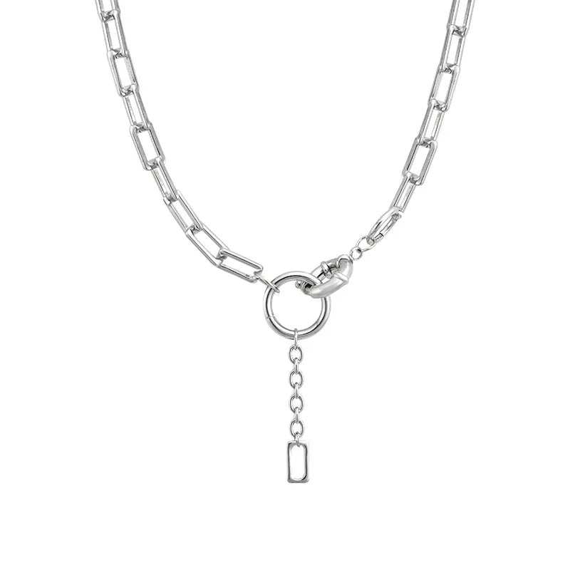 Elegant Metal Chain Necklace – Minimalist Fashion Jewelry for Women 2024 – Elegant Men's Accessory | Accessorio Uomo Elegante