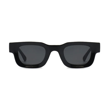 Small Rectangle Sunglasses – Thick Frame Unisex Design – Elegant Men's Accessory | Accessorio Uomo Elegante