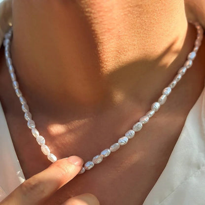 Baroque Imitation Pearl Choker – Elegant Beaded Necklace for Women 2024