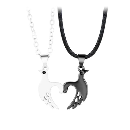 Pinky Swear Couple Necklace Set – Promise Hand Pendant Jewelry for Lovers and Friends