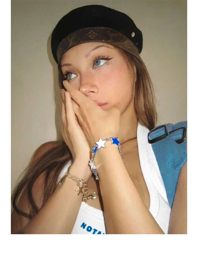 DRAVEN — Retro Pentagram Drip Bracelet