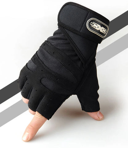 Half Finger Workout Gloves – Unisex Gym & Street Style