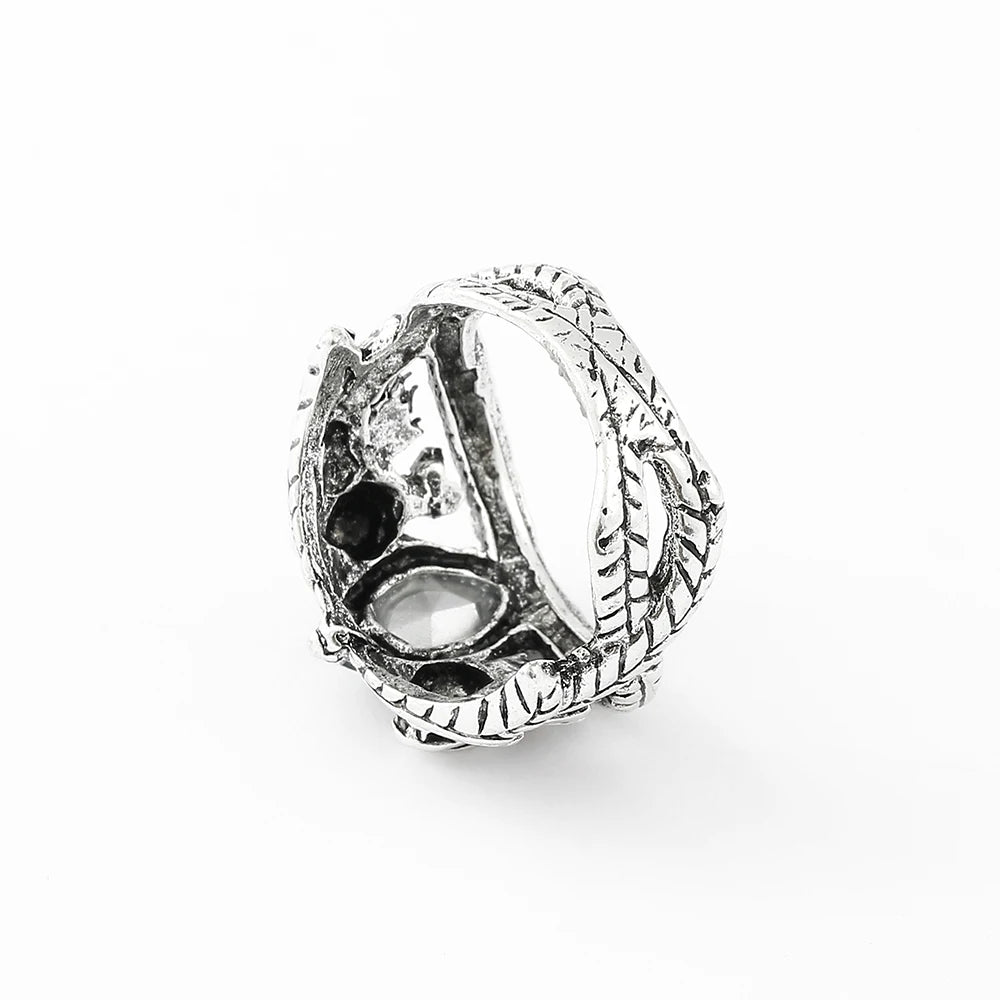 Lord of Barahir Green Crystal Ring – Elegant Men's Accessory | Accessorio Uomo Elegante