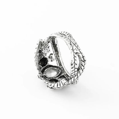 Lord of Barahir Green Crystal Ring – Elegant Men's Accessory | Accessorio Uomo Elegante