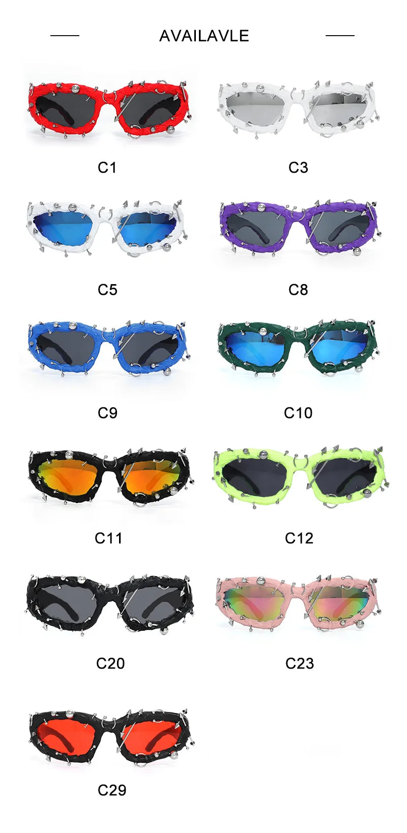 DRAVEN — Twisted Frame Sunglasses – Handmade Y2K Retro Shades